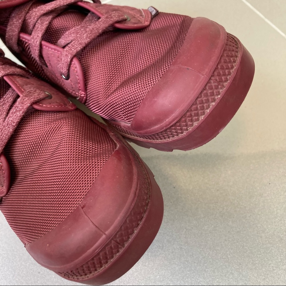 palladium unisex sneakers boots red Men’s 13 Women’s 14.5 - Picture 12 of 13